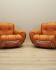fotele Komplet foteli pomarańczowych, Space Age design, lata 60, produkcja: Włochy