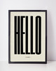 plakaty plakat //  hello goodbye  // a3