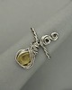pierścionki - różne Pierścionek regulowany cytryn wire wrapping