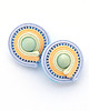kolczyki soutache Pastelowe mini kolczyki