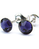 kolczyki swarovski Kolczyki Kropy w aksamitnym fiolecie-Kryształy Swarovski