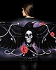 szale damskie DARK RAVEN Chusta z nadrukiem