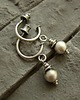 kolczyki wire wrapping Srebrne kulki I