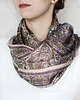 szale damskie Szal Jedwabny Orient Flower Violet