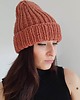 czapki damskie Czapka Beanie- wełna i alpak Czerwony Jak Cegła