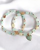 bransoletki z kamieni naturalnych KOMPLET bransoletek : SPRING collection: jadeit i amazonit