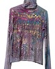 bluzki z długim rękawem damskie Golf upcycled  batik