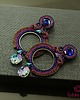 kolczyki soutache Długie błyszczące  kolczyki sutasz