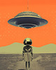 plakaty Plakat / Surrealistyczny Kolaż / UFO
