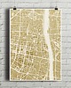 plakaty Warszawa - plakat kartograficzny
