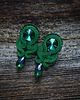 kolczyki soutache Zielone  kolczyki soutache