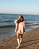 swetry damskie  Sweter handmade oversize  z wełną  pudrowy róż