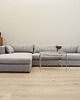 sofy i szezlongi Narożnik szary, skandynawski design, lata 00