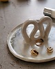 pojemniki na biżuterię Patera Ceramiczna Biało niebieska Handmade