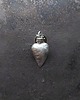 przypinki Srebrny pin/ Serce z płomieniem