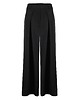 spodnie materiałowe damskie CS - Czarne spodnie z szeroką nogawką BALTIC