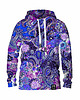 bluza z kapturem damska Damska Bluza z kapturem DR.CROW Purple Paisley