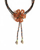 chokery Brązowa Lilia - naszyjnik choker