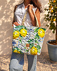 torby na ramię Pikowana duża torba shopper Cytryny No1
