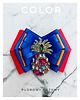 broszki Kolekcja COLOR Brosza z Ananasem z kryształów