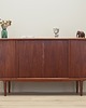 komody i szafki Highboard tekowy, duński design, lata 60, produkcja: Omann Jun