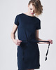 sukienki midi damskie navyBLUE.gm5
