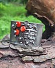 bransoletki wire wrapping Pomarańczowe maki - bransoletka regulowana