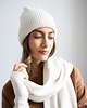 czapki damskie Czapka Merino & cashmere śmietanka