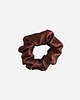 gumki do włosów Jedwabna scrunchie gumka frotka midi brązowa czekoladowa