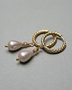 kolczyki pozłacane Kolczyki pozłacane Pearls /beige/ perły vol. 5