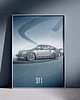 plakaty Plakat Legendy Motoryzacji - Porsche 911 Turbo