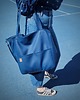 torby na ramię Lazy bag Pocket  torba granatowa  ekoskóra oversize