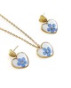 komplet biżuterii Komplet biżuterii z niezapominajkami