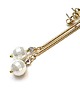 kolczyki pozłacane Kolczyki pozłacane Stick /white pearls vol. 2/  alloys collection 
