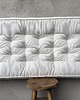pufy do siedzenia Futon materac pikowany Velvet  Siedzisko na podłogę Krem