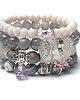 bransoletki z kamieni naturalnych ACCENT-POINT  SET /12-2014/ Light pink vol. 2 