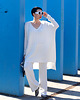 swetry damskie  New SWETER OVERSIZE V white