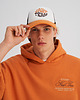 czapki i kapelusze męskie Kolorowa czapka TRUCKERKA brązowo - pomarańczowa