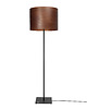 lampy podłogowe Lampa podłogowa LEEA - BLACK SAPELI. Abażur fornir Sapele-egzotyk.