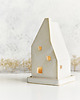 Podstawki pod kadzidełka Domek ceramiczny z kominem na szczycie