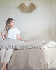 poduszki gładkie Lniana poszewka z falbanką na długą poduszkę NATURAL LINEN