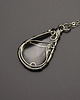 wisiory Wisiorek kryształ górski wire wrapping