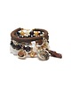 bransoletki z kamieni naturalnych Brown and white vol. 7 /17.10.24/ - SET