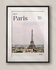 plakaty Minimalistyczny plakat Paryż Francja  - Do salonu, sypialni, biura