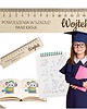 zakładki do książek Upominki dla uczniów linijka z IMIENIEM Linijka dla chłopca dziewczynki