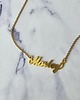złote naszyjniki Łańcuszek z personalizowanym napisem Goldie Personalized