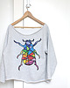 bluza bez kaptura damska Żuk Szara bluza cięta Bez ściągaczy