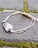 bransoletki wire wrapping Krzemień na lato  - bransoletka sznurkowa