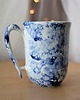 kubki Kubek  Biały & Kobalt Marmur Ceramiczny 300ml