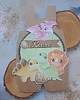 kartki scrapbooking Kartka na roczek dla chłopca (dinozaury)